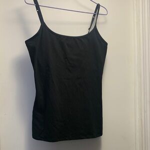 Pact Black Slim-Fit Adjustable-Strap Camisole